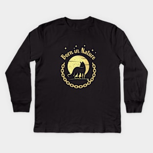 Born in nature Kids Long Sleeve T-Shirt